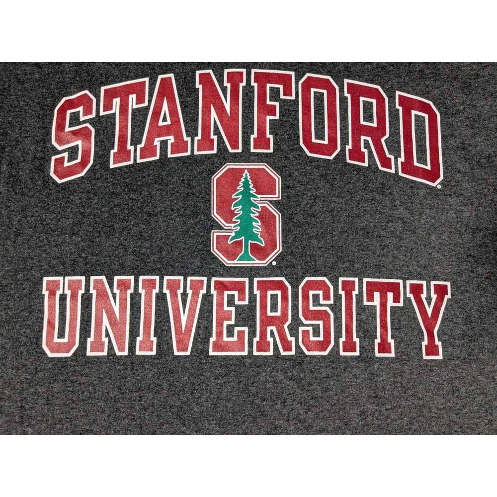 STANFORD UNIVERSITY x Champion Gray‎ Heather T-Shirt - Men XL - Picture 2 of 12